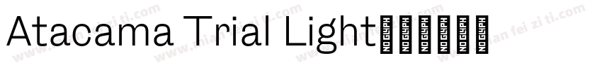 Atacama Trial Light字体转换